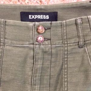 Express Army Green Skirt   Sz 4
